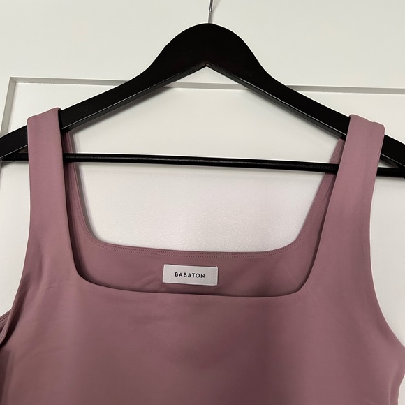 Aritzia Babaton Contour Squareneck Bodysuit sleeveless size Large - Picture 5 of 6